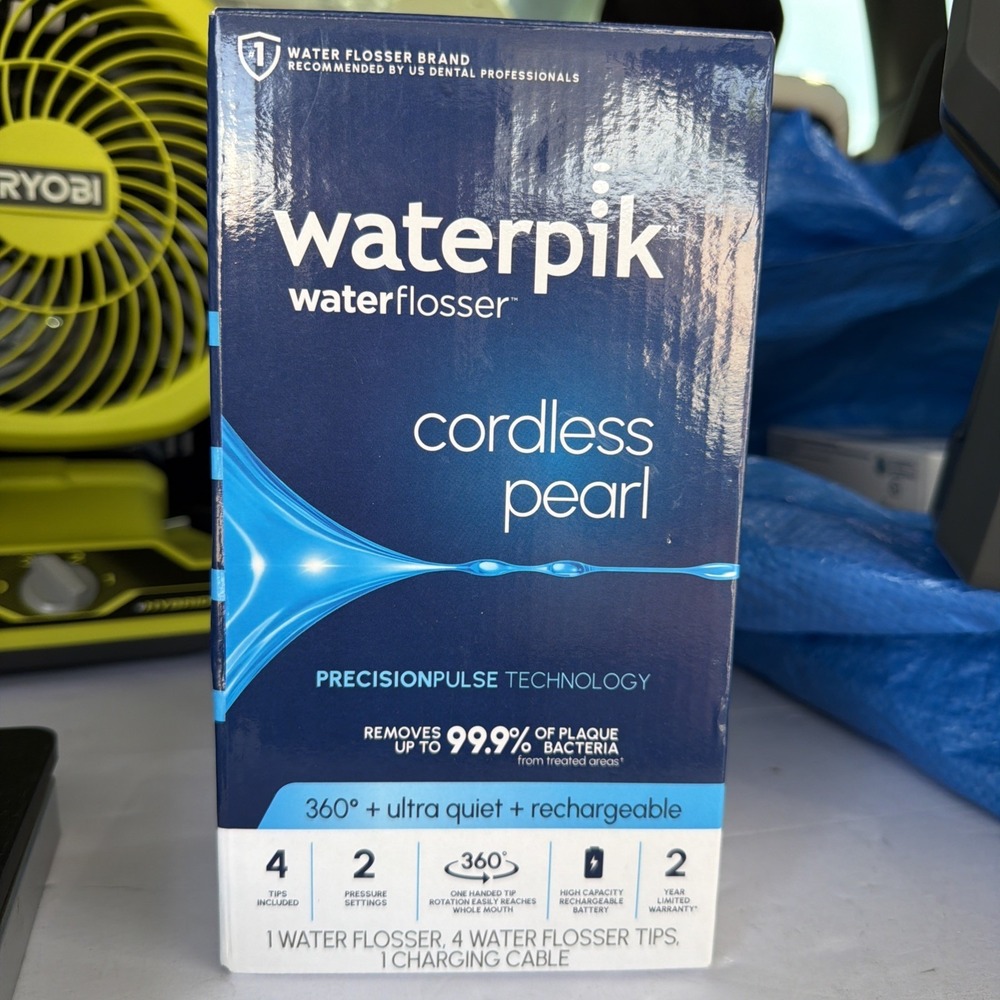 Waterpik Cordless Pearl WF-13 Water Flosser Rechargeable Oral Irrigator NOB